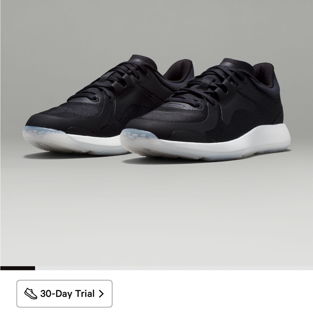 lululemon athletica Women's Black and White Athletic Sneakers